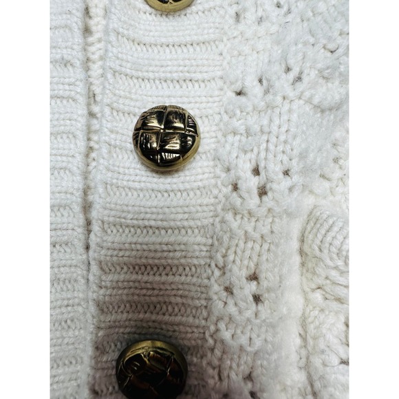 Juicy Couture Wool Knit Button Up Cardigan Womens Size Small - Picture 8 of 9